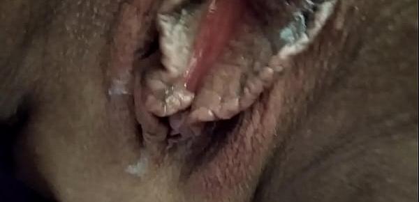  Gaping of both mature holes close up, or hard fucking bitch wife in pussy and mouth!